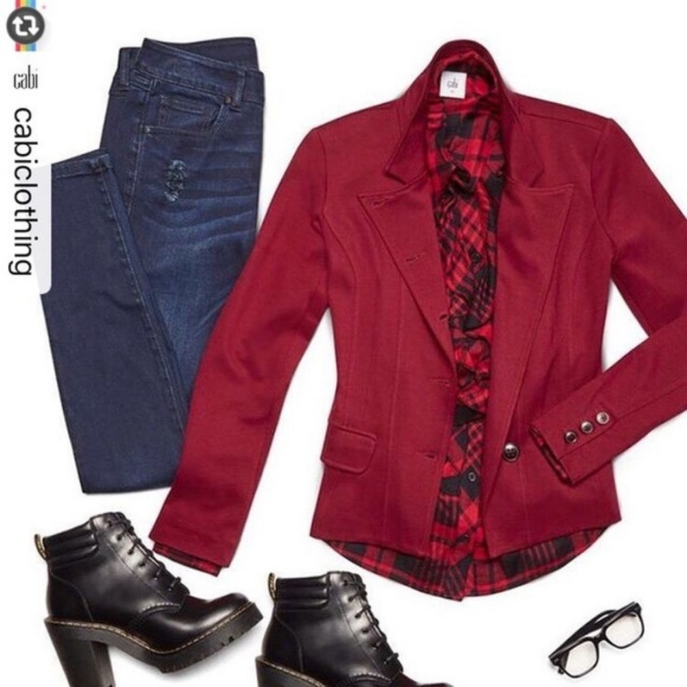 Cabi #3175 Outing Blazer Rhubarb Blazer 4